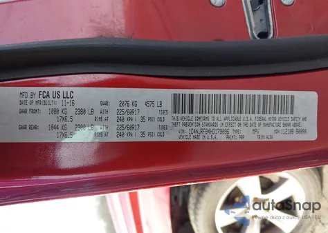 2017 Jeep Patriot High Altitude 4X4 из США, поврежденный, VIN 1C4NJRFB4HD179096